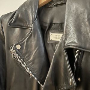 Mango Leather Jacket Size XS